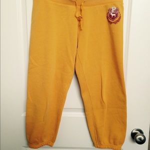 Pink Victoria's Secret size medium crop sweatpants