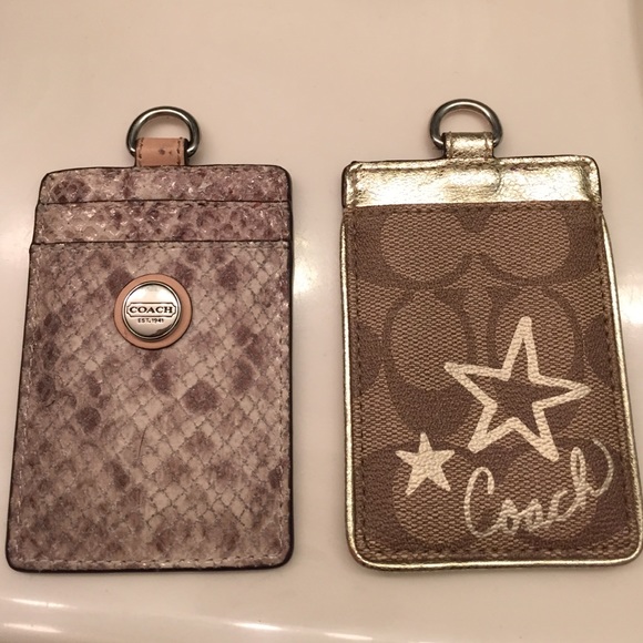 Coach License/Credit Card Holders