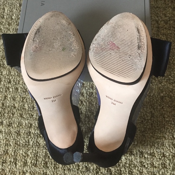 BCBG Lavi Sandal in Black Satin - Picture 4 of 4