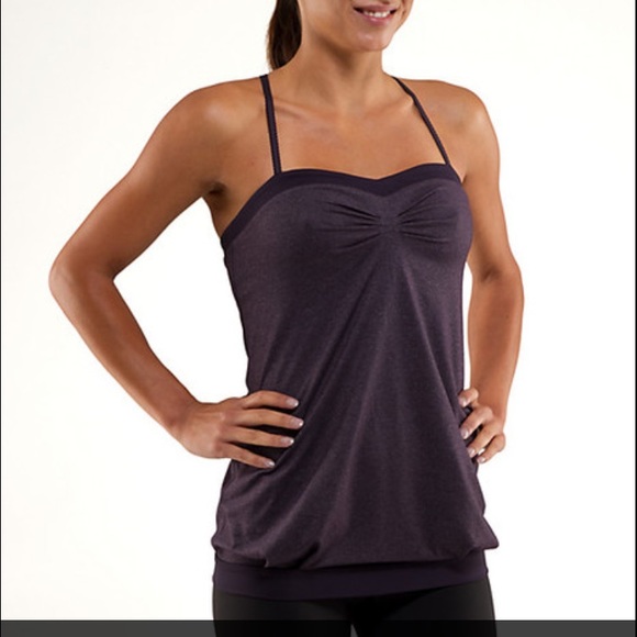 Lululemon pure focus tank in Heathered grey