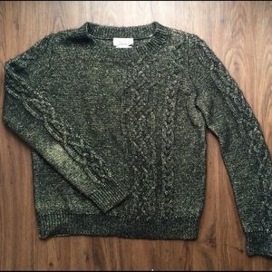 Madewell Sparkle Cable Knit Sweater
