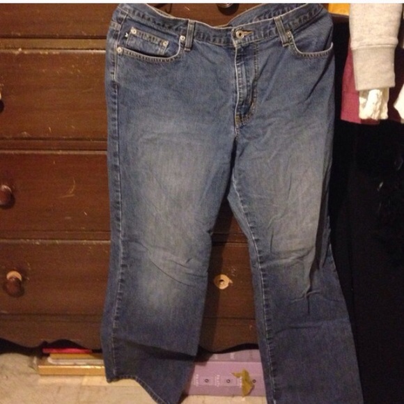 Stonewashed express denim bootcut