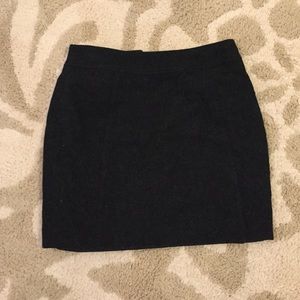 Charcoal Wool Skirt