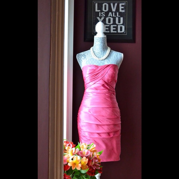 Pink Cocktail Dress by Bill Levkoff