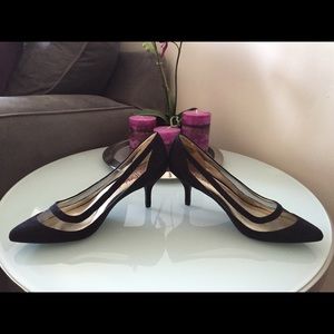 Beautiful black suede shoes