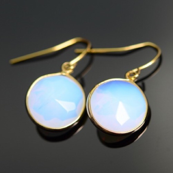 3 for 15🎀Opal colored stone dangle earrings - Picture 2 of 5