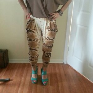 Snake Print Pants