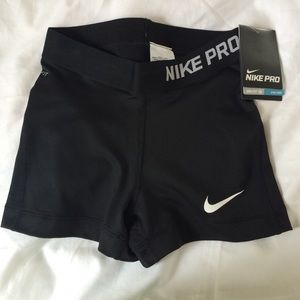 All black XS Nike pro shorts