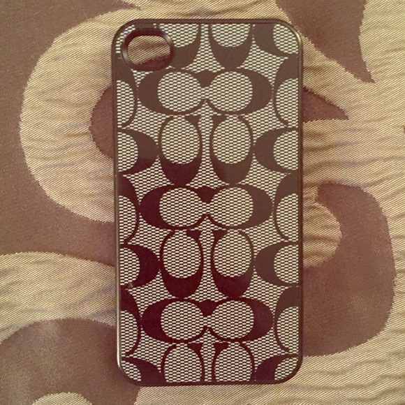 Coach iPhone 4s and 4 case in black