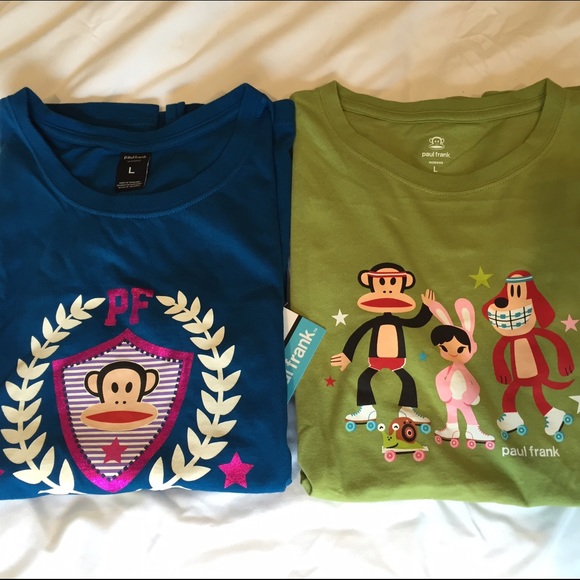 TWO brand new Paul Frank t-shirts