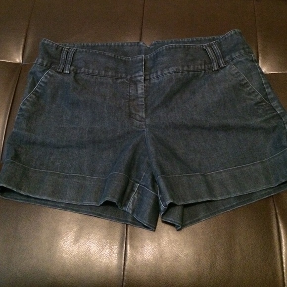 Express dark wash shorts
