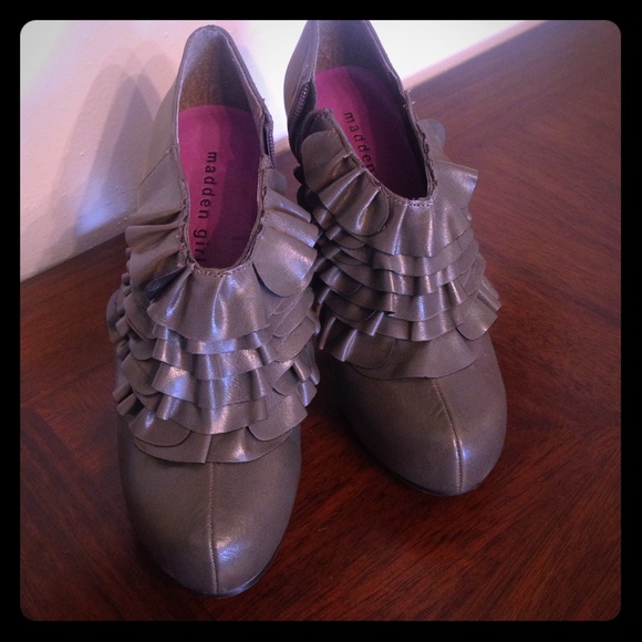 Gray booties