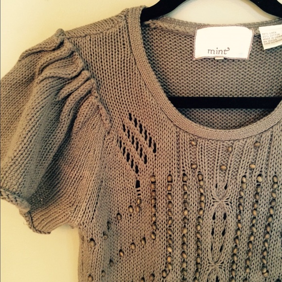 Olive Sage green sweater by Mint