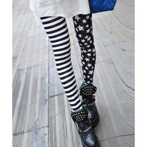 Black and white Stars and Stripes leggings