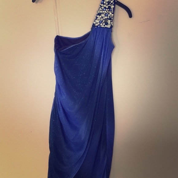 Blue sparkle homecoming dress size small