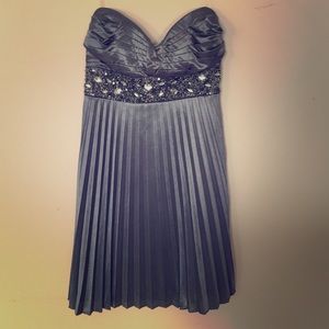Silver homecoming dress