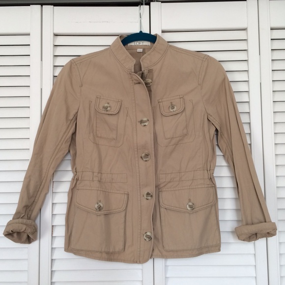 Khaki lightweight jacket -Ann Taylor Loft