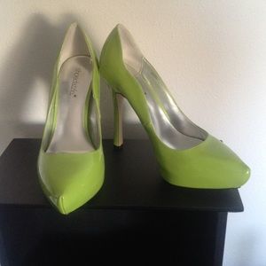 Green high heels