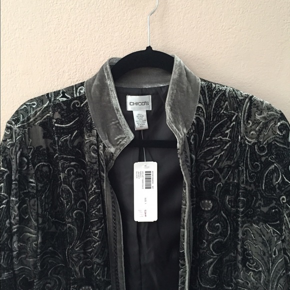 Chico's Velvet Jacket - Picture 2 of 3