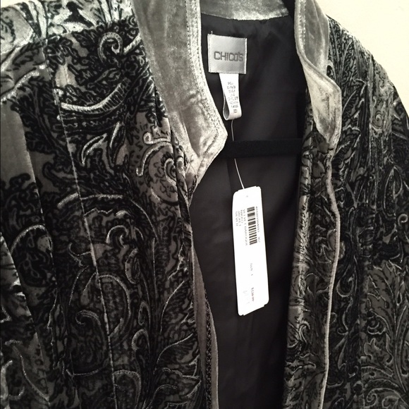 Chico's Velvet Jacket - Picture 3 of 3