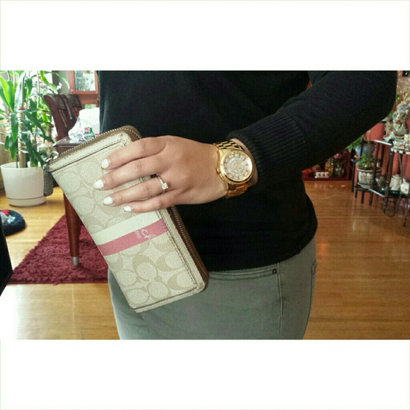Beige Coach Wallet