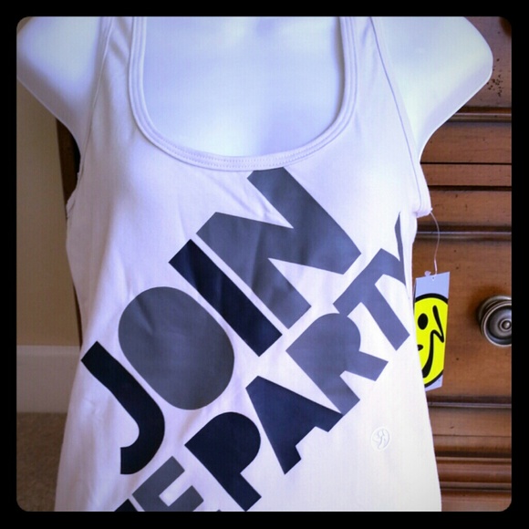 New zumba racerback - off white - large