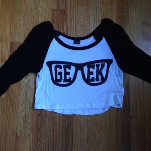 Geek crop top