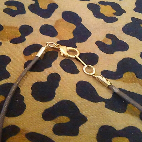 Green Murano Glass Cross Necklace - Picture 3 of 4