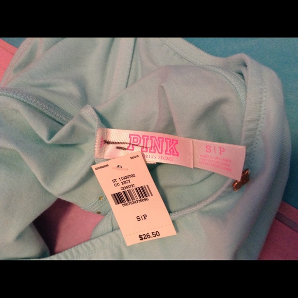 Victoria's Secret PInk Mint Studded Crop bandeau - Picture 3 of 3