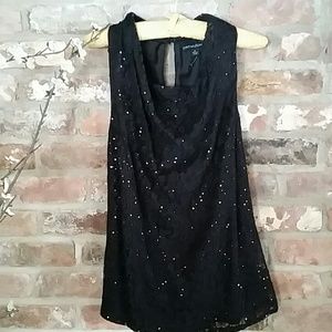 Cynthia  Rowley lace and sequin tank blouse