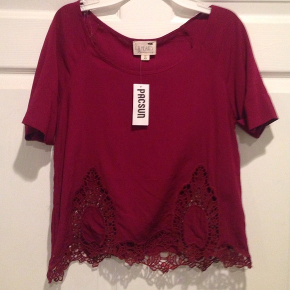 Cute Maroon/burgundy crop top
