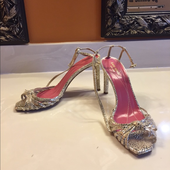 Kate Spade gorgeous gold heels.