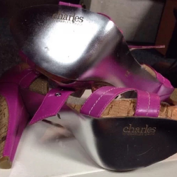 🎈SOLD🎈Charles by Charles David raspberry heels - Picture 2 of 3