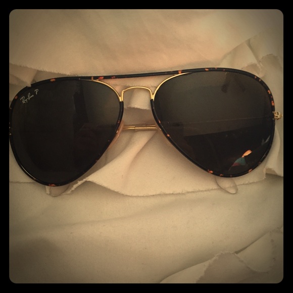 Aviator Ray Ban polarized sunglasses