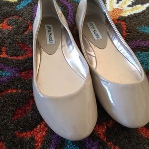 Tan, neutral colored flats