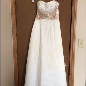 Beautiful white prom dress