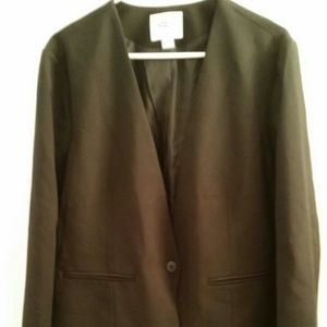 NWT Old Navy Collarless Blazer in Black