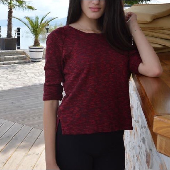 Dark Red Shirt. Olsenboye, The Olsen twin brand.