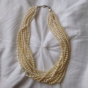 EUC Saltwater Pearl MultiStrand Necklace!