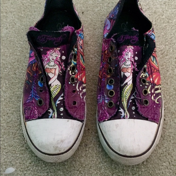 Purple Mermaid Ed Hardy Shoes