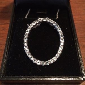 Blue Topaz Matching Ring, Earrings, and Necklace