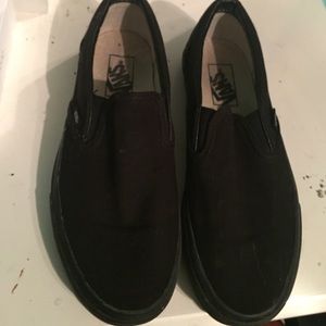 Black slip on vans