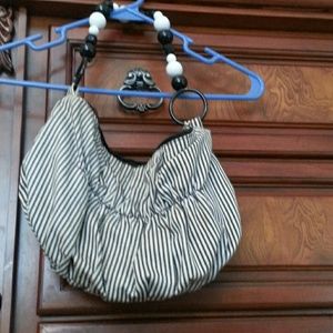 Black and white purse