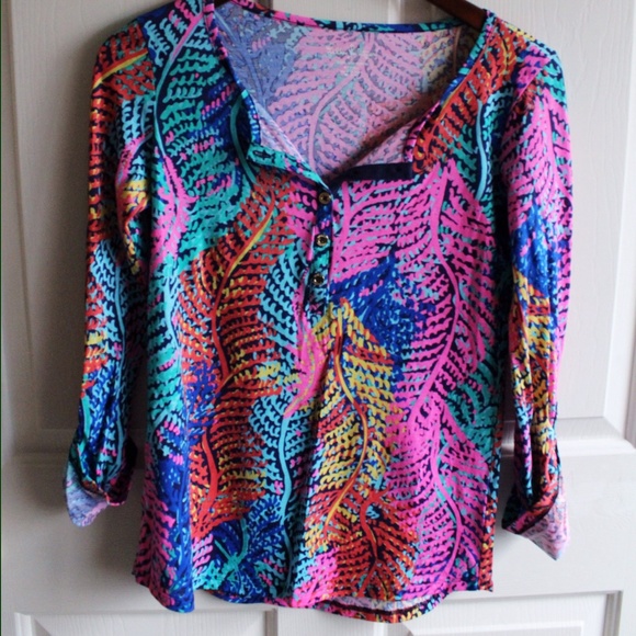 Lilly Pulitzer Colorful Printed Top (new w/o tags)