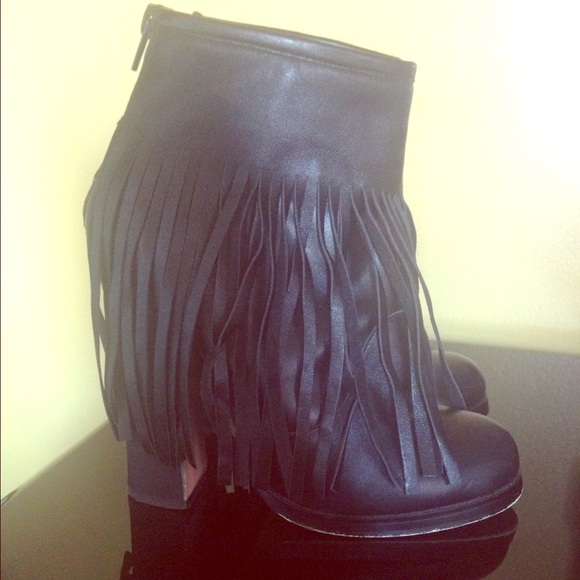 Nasty gal Fringe booties!!!!