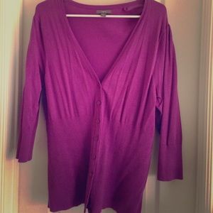 Fuschia 3/4 sleeve cardigan!