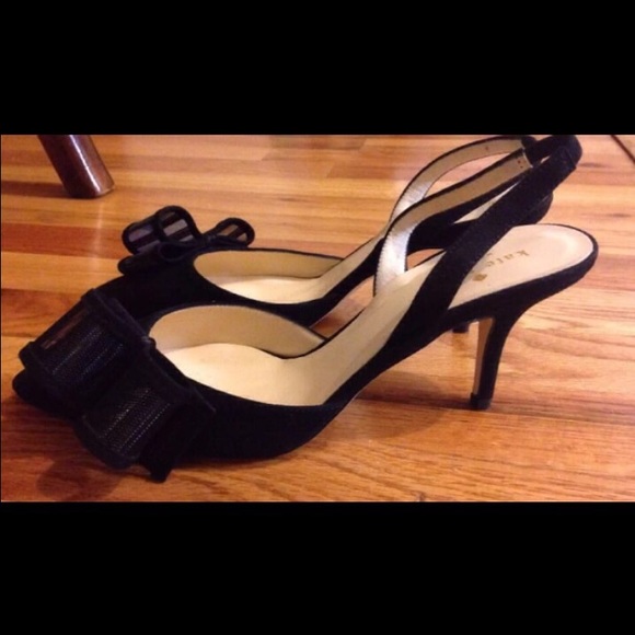 🚫SOLD🚫Kate Spade Jolena suede slingback bow pump