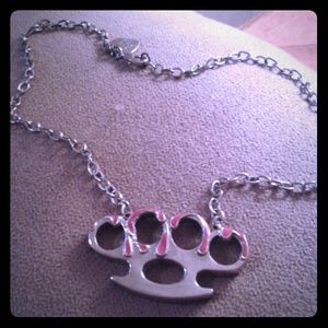 Brass Knuckle Necklace