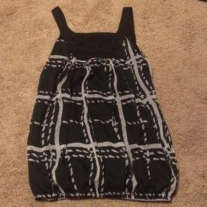 Black and white tank