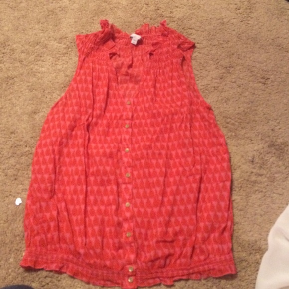 Pink and red tank